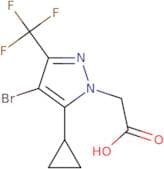 [4-Bromo-5-cyclopropyl-3-(trifluoromethyl)-1H-pyrazol-1-yl]acetic acid
