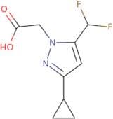 2-[3-Cyclopropyl-5-(difluoromethyl)pyrazol-1-yl]acetic acid