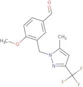 4-Methoxy-3-(5-methyl-3-trifluoromethyl-pyrazol-1-ylmethyl)-benzaldehyde
