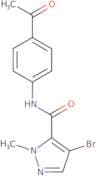 N-(4-Acetylphenyl)-4-bromo-1-methyl-1H-pyrazole-5-carboxamide