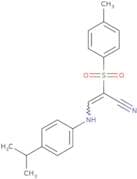 3-((4-(isopropyl)phenyl)amino)-2-((4-methylphenyl)sulfonyl)prop-2-enenitrile