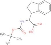 2-([(tert-Butoxy)carbonyl]amino)-2-(2,3-dihydro-1H-inden-1-yl)acetic acid