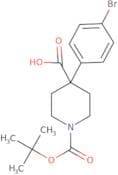 4-(4-Bromophenyl)-1-(tert-butoxycarbonyl)piperidine-4-carboxylic acid