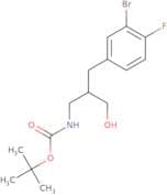 tert-Butyl N-{2-[(3-bromo-4-fluorophenyl)methyl]-3-hydroxypropyl}carbamate
