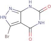 3-​Bromo- 1H-​pyrazolo[3,​4-​d]​pyrimidine-​4,​6(5H,​7H)​-​dione