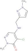 4-Chloro-2-methyl-5-(((1-methyl-1H-pyrazol-3-yl)methyl)amino)pyridazin-3(2H)-one