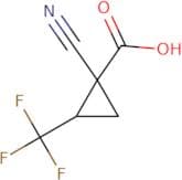 1-Cyano-2-(trifluoromethyl)cyclopropane-1-carboxylic acid