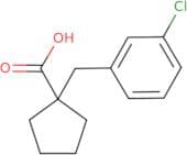 1-[(3-Chlorophenyl)methyl]cyclopentane-1-carboxylic acid