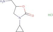 5-(Aminomethyl)-3-cyclopropyl-1,3-oxazolidin-2-one hydrochloride