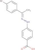 4-{2-[1-(4-Bromophenyl)ethylidene]hydrazin-1-yl}benzoic acid