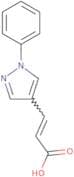 (2E)-3-(1-Phenyl-1H-pyrazol-4-yl)prop-2-enoic acid