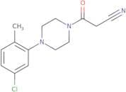 3-[4-(5-Chloro-2-methylphenyl)piperazin-1-yl]-3-oxopropanenitrile