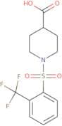 1-[2-(Trifluoromethyl)benzenesulfonyl]piperidine-4-carboxylic acid