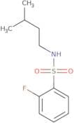 2-Fluoro-N-(3-methylbutyl)benzene-1-sulfonamide