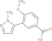 4-Methoxy-3-(1-methyl-1H-pyrazol-5-yl)benzoic acid