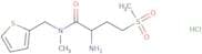 2-Amino-4-methanesulfonyl-N-methyl-N-(thiophen-2-ylmethyl)butanamide hydrochloride
