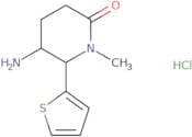 5-Amino-1-methyl-6-(thiophen-2-yl)piperidin-2-one hydrochloride