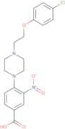 4-{4-[2-(4-Chlorophenoxy)ethyl]piperazin-1-yl}-3-nitrobenzoic acid