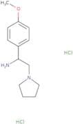 1-(4-Methoxyphenyl)-2-(pyrrolidin-1-yl)ethan-1-amine dihydrochloride