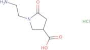 1-(2-Aminoethyl)-5-oxopyrrolidine-3-carboxylic acid hydrochloride
