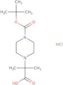 2-{4-[(tert-Butoxy)carbonyl]piperazin-1-yl}-2-methylpropanoic acid hydrochloride