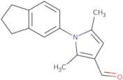 1-(2,3-Dihydro-1H-inden-5-yl)-2,5-dimethyl-1H-pyrrole-3-carbaldehyde