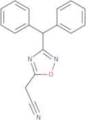 2-[3-(Diphenylmethyl)-1,2,4-oxadiazol-5-yl]acetonitrile