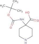 4-((tert-Butoxycarbonyl)amino)piperidine-4-carboxylic acid