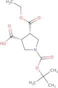 TRANS-1-(tert-butoxycarbonyl)-4-(ethoxycarbonyl)pyrrolidine-3-carboxylic acid