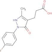 3-[2-(4-Fluorophenyl)-5-methyl-3-oxo-2,3-dihydro-1H-pyrazol-4-yl]propanoic acid