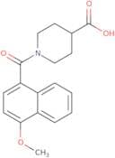 1-(4-Methoxynaphthalene-1-carbonyl)piperidine-4-carboxylic acid