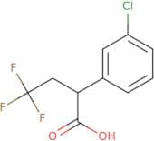 2-(3-Chlorophenyl)-4,4,4-trifluorobutanoic acid