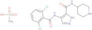 4-((2,6-Dichlorobenzoyl)amino)-N-piperidin-4-yl-1H-pyrazole-3-carboxamide methanesulfonate