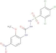 ((2-methoxy-4-nitrophenyl)amino)-N-(((2,4,5-trichlorophenyl)sulfonyl)amino)formamide