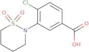 4-Chloro-3-(1,1-dioxido-1,2-thiazinan-2-yl)benzoic acid