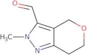 2-Methyl-2H,4H,6H,7H-pyrano[4,3-c]pyrazole-3-carbaldehyde