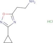2-(3-Cyclopropyl-1,2,4-oxadiazol-5-yl)ethan-1-amine hydrochloride