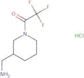 1-[3-(Aminomethyl)piperidin-1-yl]-2,2,2-trifluoroethan-1-one hydrochloride