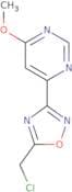 4-[5-(Chloromethyl)-1,2,4-oxadiazol-3-yl]-6-methoxypyrimidine