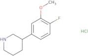 3-(4-Fluoro-3-methoxyphenyl)piperidine hydrochloride