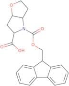rac-(3aR,5R,6aR)-4-{[(9H-Fluoren-9-yl)methoxy]carbonyl}-hexahydro-2H-furo[3,2-b]pyrrole-5-carboxyl…
