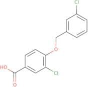 3-Chloro-4-[(3-chlorophenyl)methoxy]benzoic acid