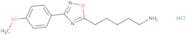 5-[3-(4-Methoxyphenyl)-1,2,4-oxadiazol-5-yl]pentan-1-amine hydrochloride