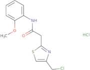 2-[4-(Chloromethyl)-1,3-thiazol-2-yl]-N-(2-methoxyphenyl)acetamide hydrochloride