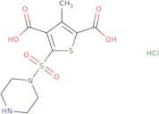 3-Methyl-5-(piperazine-1-sulfonyl)thiophene-2,4-dicarboxylic acid hydrochloride