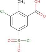 3-Chloro-5-(chlorosulfonyl)-2-methylbenzoic acid