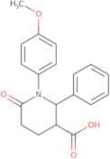 1-(4-Methoxyphenyl)-6-oxo-2-phenylpiperidine-3-carboxylic acid