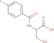 (2S)-2-[(4-Fluorophenyl)formamido]-3-hydroxypropanoic acid