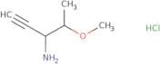 4-Methoxypent-1-yn-3-amine hydrochloride