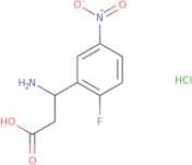 3-Amino-3-(2-fluoro-5-nitrophenyl)propanoic acid hydrochloride